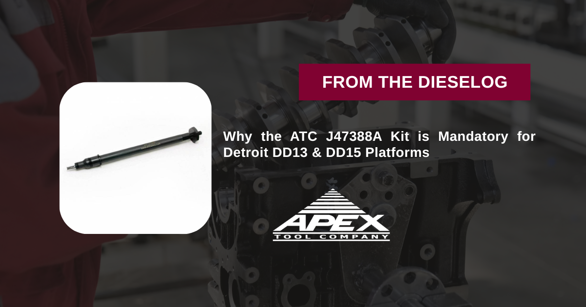 ATC J47388A Detroit Diesel DD13 DD15 EUI Fuel Injector Cup Sleeve Remover and Installer Tool Kit